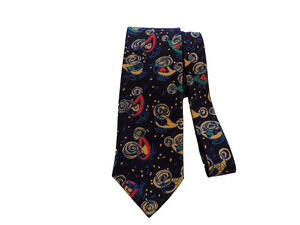 JC de Castelbajac tie necktie silk geometric Made in Italy